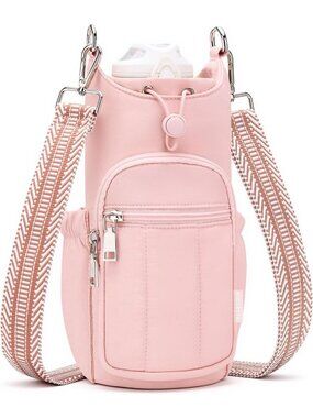 Hands-Free Crossbody Water Bottle Holder Bag for Women - Daily Use, Stylish